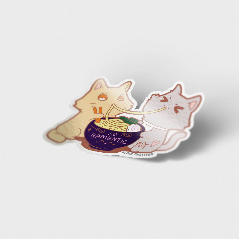So Ramentic Cats Vinyl Sticker Brooches & Lapel Pins Flair Fighter   