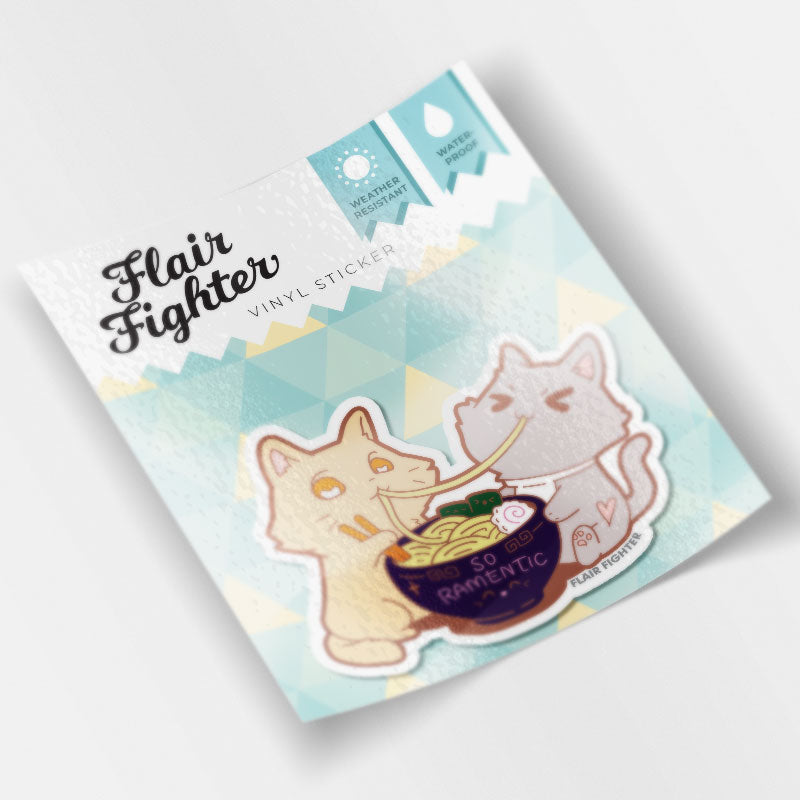 So Ramentic Cats Vinyl Sticker Brooches & Lapel Pins Flair Fighter   