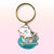 I Love Catpuccino Coffee Cat Enamel Keychain  Flair Fighter   