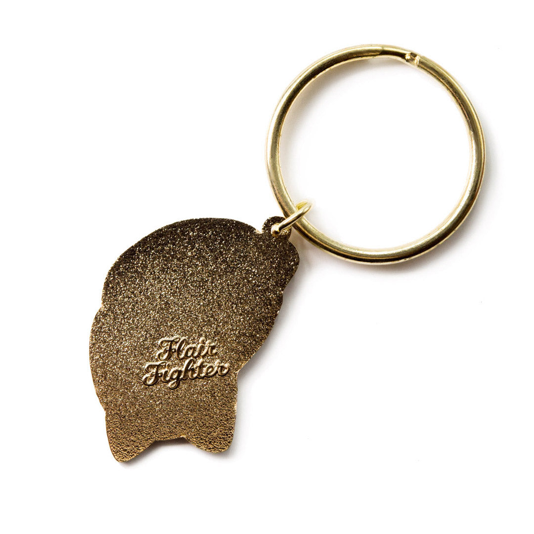 Upside Down Salmon Sushi Cat Enamel Keychain  Flair Fighter   