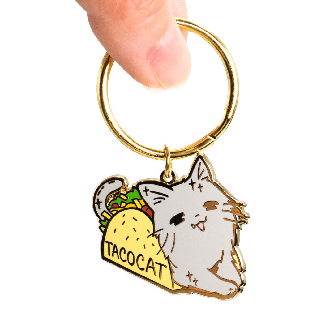 Taco Cat Enamel Keychain  Flair Fighter   