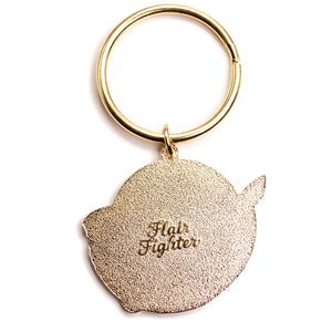"Always Hungry" Blue Whale Enamel Keychain  Flair Fighter   