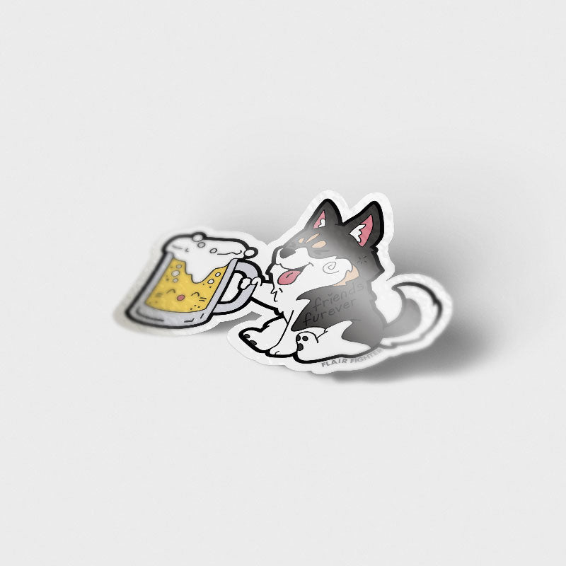 Friends Furever Husky Vinyl Sticker Decorative Stickers Flair Fighter   