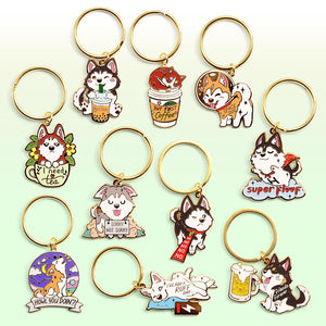 Husky Collection Enamel Keychains FULL SET [10 PCS]  Flair Fighter   
