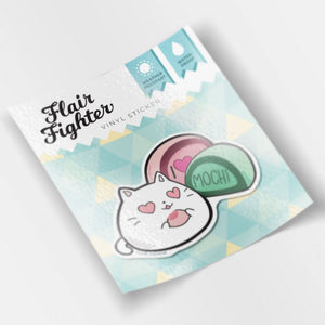 I Love Mochi Cat Vinyl Sticker Decorative Stickers Flair Fighter   