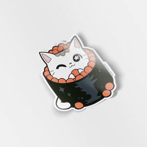 Ikura Sushi Cat Vinyl Sticker Decorative Stickers Flair Fighter   