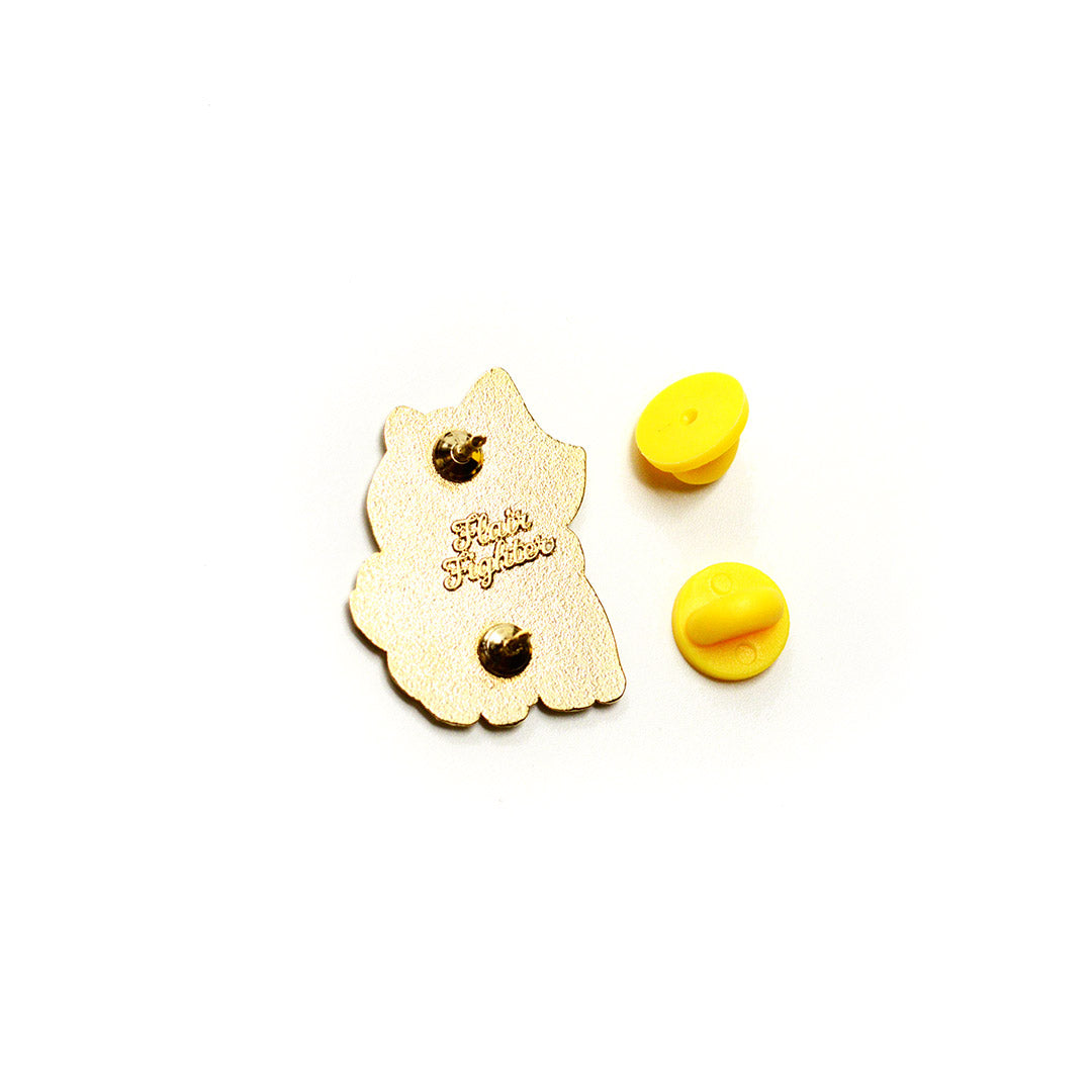 Stubborn Cream Shiba Inu NO NO NO NO Enamel Pin Brooches & Lapel Pins Flair Fighter   