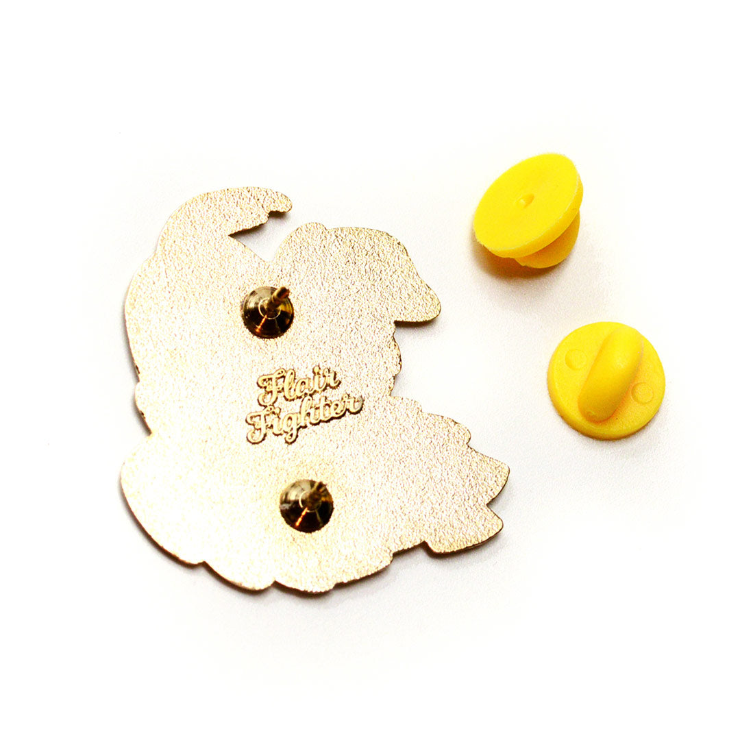 Stubborn Golden Retriever Enamel Pin Brooches & Lapel Pins Flair Fighter   