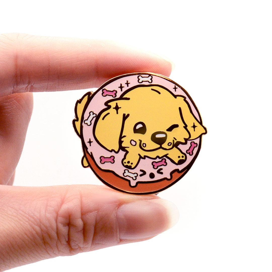 I Love You Lucky Golden Retriever Enamel Pin - Flair Fighter