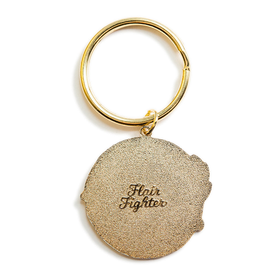 Golden Retriever Donut Enamel Keychain  Flair Fighter   