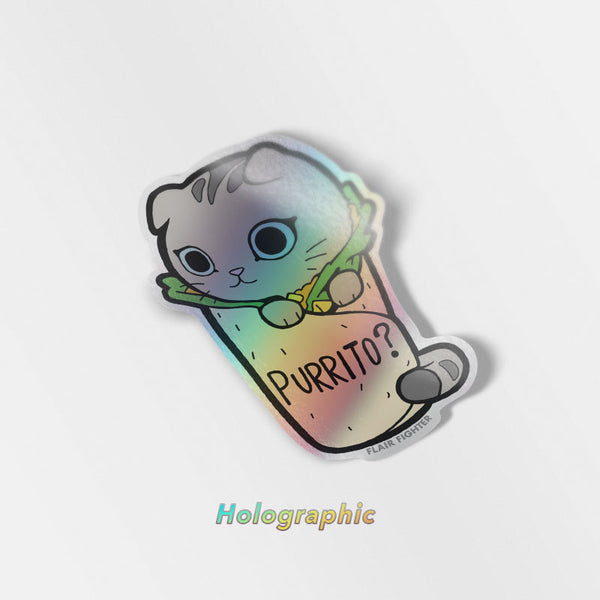 Caticorn Holographic Water Bottle
