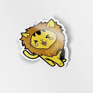 Rawr Lion Cat Vinyl Sticker Decorative Stickers Flair Fighter   
