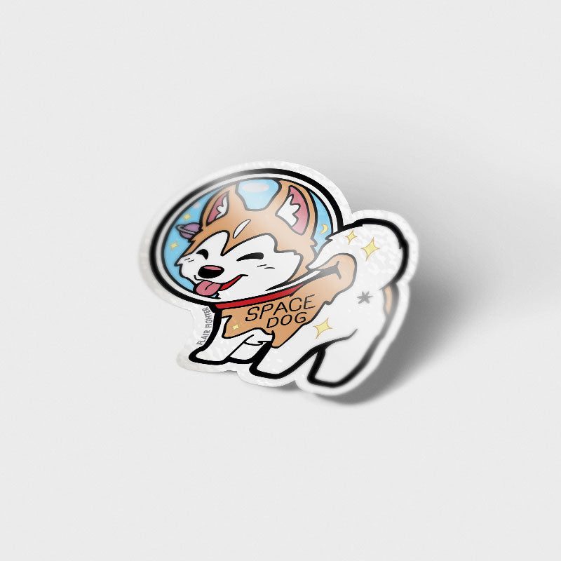 Space Dog Husky Vinyl Sticker Decorative Stickers Flair Fighter   
