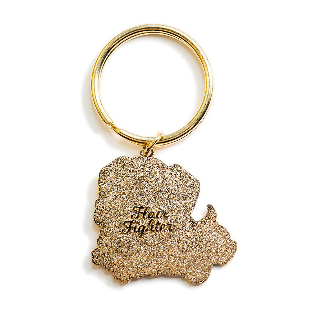 Golden Retriever Tennis Balls Enamel Keychain  Flair Fighter   