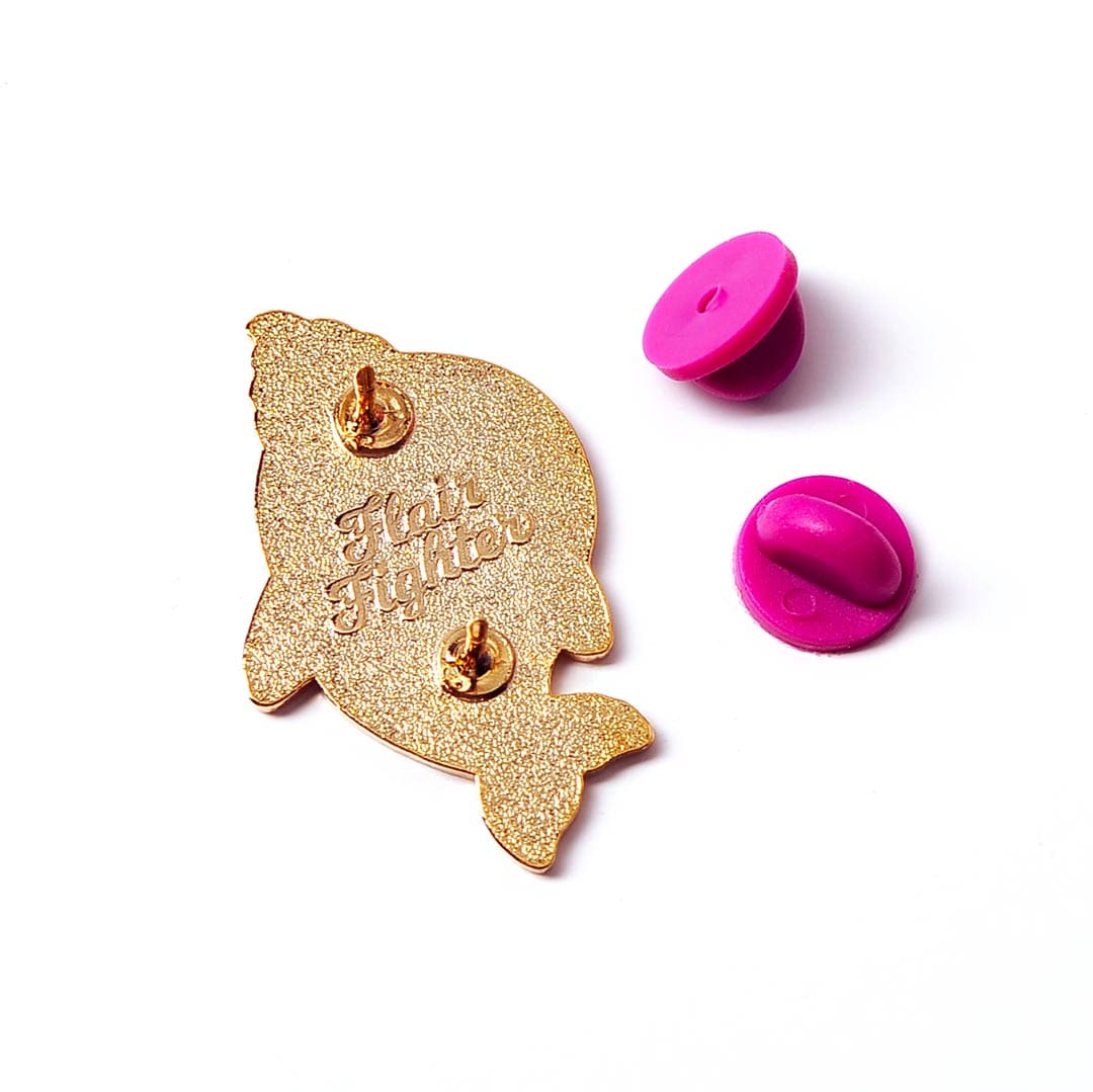 "Whale Shit" Whale Enamel Pin Brooches & Lapel Pins Flair Fighter   